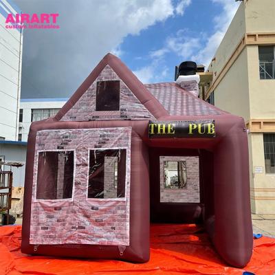 China Oxford Cloth Advertisement Decorated Bar Tent Bespoke Giant Inflatable Irish Bar for sale