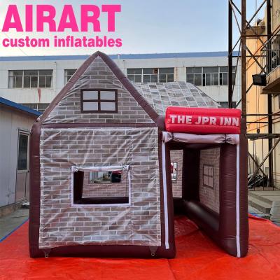 China PVC Tarpaulin Design/Oxford Fabric/Bar /Inflatable Tent Inflatable Booth Tent Optional Cabin Style Inflatable Tents TIKI Inflatable Bar Bar for sale