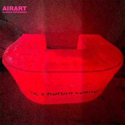 China Oxford Cloth LED Inflatable Table Model Custom Inflatable Lighting Decoration Bar Advertising for sale