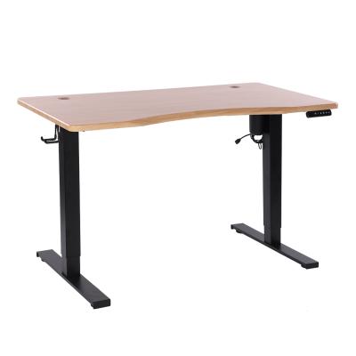 China Black Adjustable Height Sit To Stand Standing Desk Motor Desk 2 Single Sections (Height) for sale