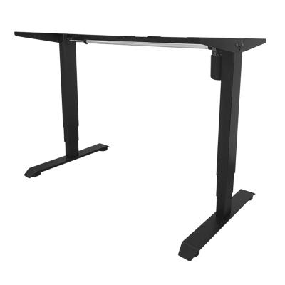 China Wholesale Custom Stable Single Legs Stable Black White Gray Motor Two (Height)Adjustable Desk for sale