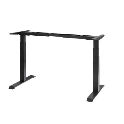 China Adjustable (Height) Vend Two Legs Well Cold Rolled Steel Height Adjustable Double Motor Sit Stand Desk for sale