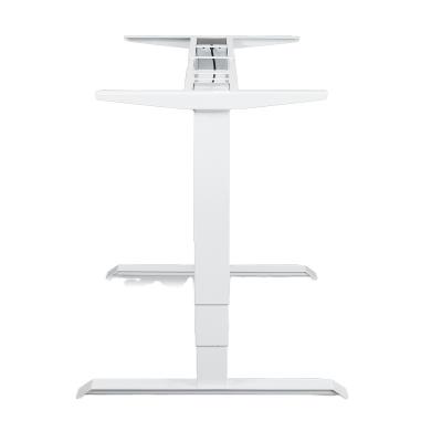 China Factory Direct Selling Smart Ergonomic Desk Frame (Height) Adjustable Electric White Frame Double Motor for sale