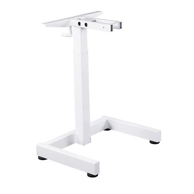 China Adjustable (Height) Made In China Metal One Leg Height Frame Adjustable Crank Desk for sale