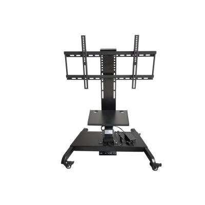 China Anti-collision Height Adjustable TV Lift Stand With Movable TV Stand Low Lift For 32-70 Inch LCD LED TV for sale