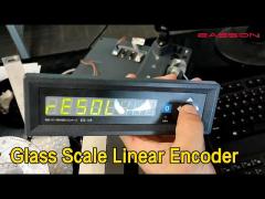 DRO Glass Scale Linear Encoder Strip Embedded Digital Readout One Axis