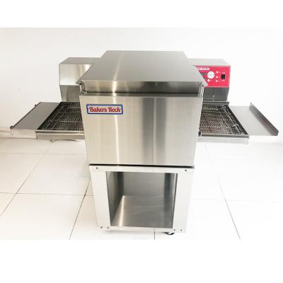 China Commercial Flour Mill Single Deck 16 Inch Wide Chamber Conveyor Belt Electric Pizza Oven 6.8KW Cook for sale