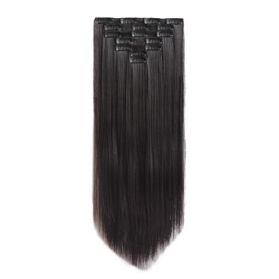 China TopElles Dropshipping silky straight clip in hair extension real hair extension for sale