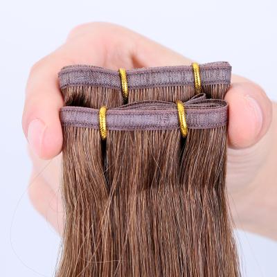 China TopElles 100g Body Wave Hair Weft Hair Extension Hair Salon Quality Flat Weft For Professional for sale