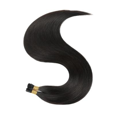 China TopElles i tip hair extensions 100% real human hair silk straight i tip brazilian hair extension for salon for sale