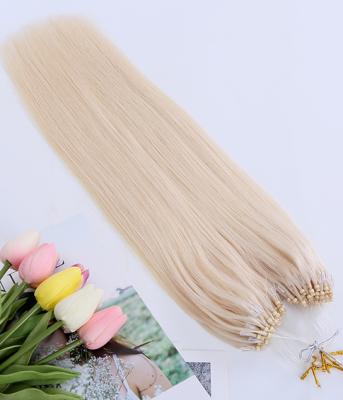 China TopElles Silk Straight Ring Hair Extension micro Remy Human Hair Popular Product 100% for salon for sale