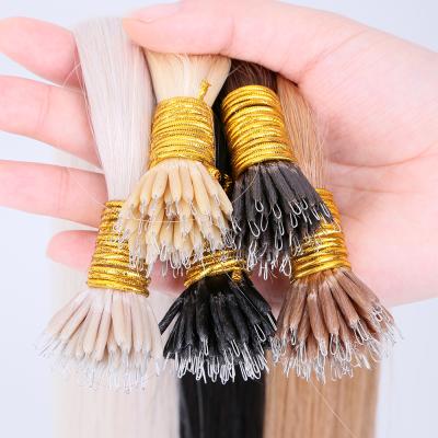 China Top Quality Nano Ring Hair Extensions Silky Straight Hair For Thinner Hair Customer for sale