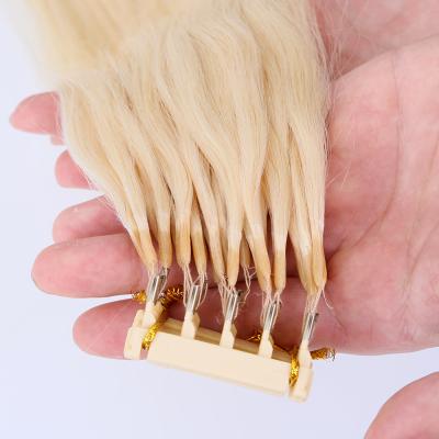 China 6D Silk Straight Hair Extension With 2nd Generation 613 Blonde Long Straight Hair Invisible Hair Extensions for sale