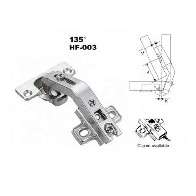 China Morden Special 135 Degree Angle Porcelain Furniture Kitchen Hardware 35mm Cup Cabinet Hinges for sale