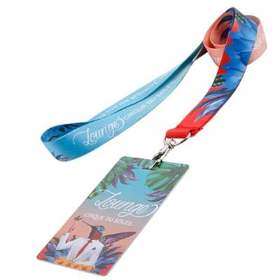 China Custom Sublimation Environmental Friendly Polyester Dye Lanyard Keychain Strap for sale