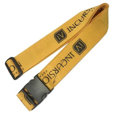 China Custom Hot Sale Environmentally Friendly Suitcase Belt Lock Personalized Adjustable Travel Luggage Strap With Buckle Hook for sale