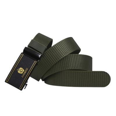 China LOGO Directly Customized Breathable Male Toothless Automatic Nylon Outdoor Leisure Canvas Buckle Belt Belt Manufacturers Belt Environmentally Friendly for sale