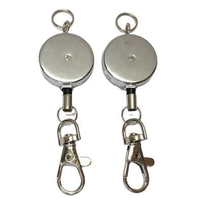 China Rreel High Quality Environmental Friendly Heavy Duty Retractable Metal Badge Metal Reel Retractable Badge Holder for sale