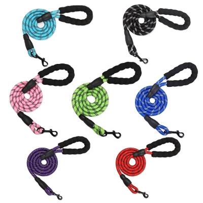 China Large Thoughtful Mountaineering Running Tracking Thoughtful Soft Handle Nylon Rope Dog Leash for sale