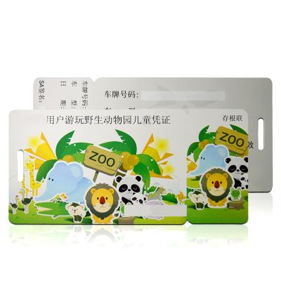 China Custom PVC Different Size Unique Shape Buzz Park RFID Chip Plastic Printing Dual Frequency Combo Card for sale