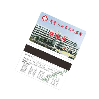 China PVC IC Hospital Medical Card Plastic PVC Magnetic Stripe Card for sale