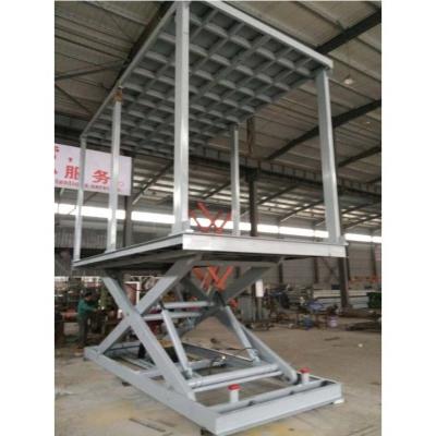 China For Cars 3tons 2 Tier Car Storage Parking Lift Hydraulic Lifting And Parking System Under Ground Garage Car Lift For Home Use for sale