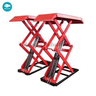 China For lifting car and repairing fix 3.5t on the floor scissor car lift manufacturer price manual car lift car lift directly for sale