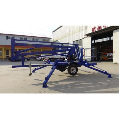 China Easy lifting operation 12m height 200kg articulating boom lift trailer used jlg boom lift 30m aerial work platform for sale