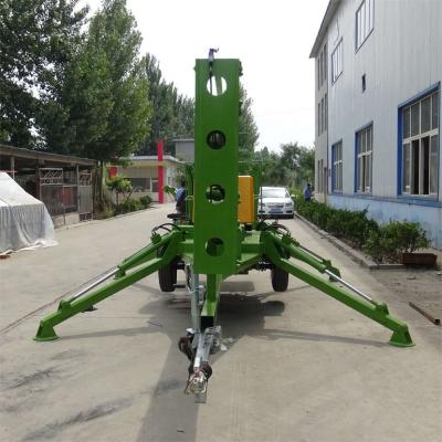 China Aluminum Platform 20m Maximum Lifting Aerial Work Boom Height Easy Operation Lift 30m Spider Boom Vertical Lift for sale