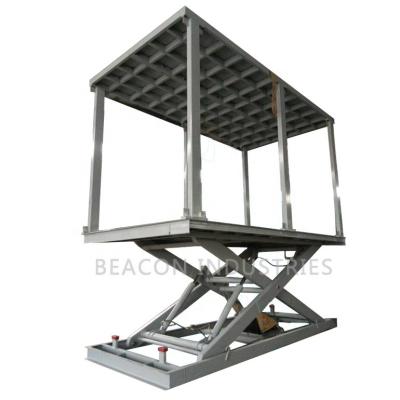 China Best Hotels Automatic Scissor Lift Double Layers Hydraulic Car Parking Lift for sale