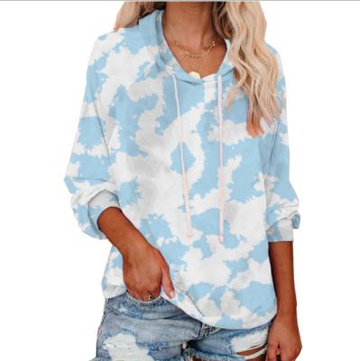 China Spring QUICK DRY Customized Women Tie Dye Sweatshirt Sweaters And Hoodies For Women for sale