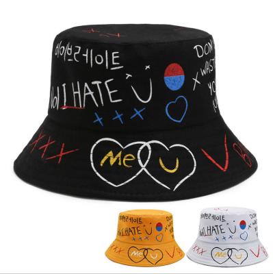 China Picture Custom Design Cool Printing Pattern Cheap Bucket Hat for sale