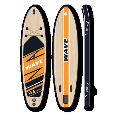 China Unisex Drop Stitch Wooden Inflatable Paddle Board Paddle Board 2 Person 14' Ft Racing Paddle Board for sale