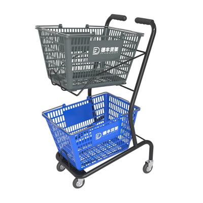 China Supermarket Folding Shopping Cart for sale