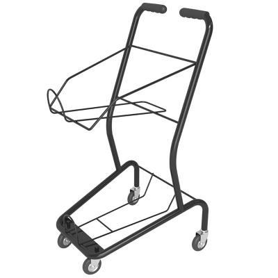 China Metal Folding Shopping Trolley For Grocery Store Supermarket Shopping Cart Fashion Style Supermarket Trolley For Sale for sale