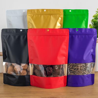 China Colorful Digital Printing Ziplock Plastic Bag Aluminum Foil Moisture Proof Bag With Window Stand Up Pouch Biodegradable Mylar Bag for sale