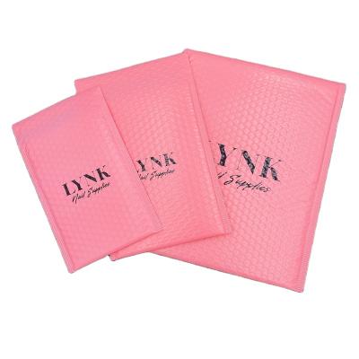 China Pink Poly Bubble Mailers 10*12 Inch Padded Envelopes Self Mailing Sealed Poly Mailers For Shipping Packaging Mailing for sale