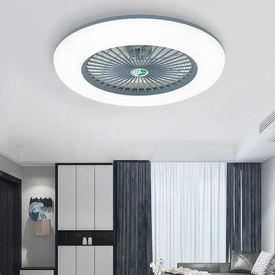 China Lower Noise High Power Led Light For Home Bedroom Ceilings Fan Dimmable Indoor Led Smart Ceiling Lamps Fan Light with remote control for sale