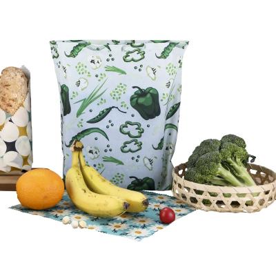 China Eco Friendly Customized Reusable Size And Pattern Beeswax Food Wrap Food Wrap Bag for sale