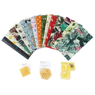 China OEM Custom Serving Organic Reusable Private Label Beeswax Wax Food Wrap for sale