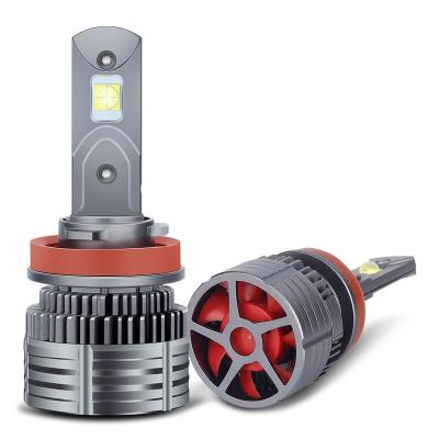 China Super Bright High Power 75w Kerui XHP70 Headlight H4 H7 H11 Spot Bulb Car LED Aluminum Headlamp Beads Lamp for sale