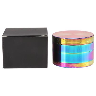 China Eco-Friendly High Quality Smoking Set Eco Lens Smoke Shops 4 Parts 63mm Zinc Alloy Grinder for sale