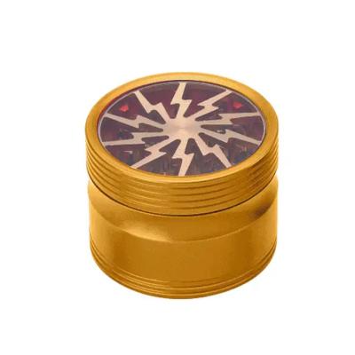 China Eco-Friendly 2023 Hot Selling Herbal Smoking Tobacco Zinc Alloy 4 Layers Metal Custom Logo Dry Herb Grinder for sale