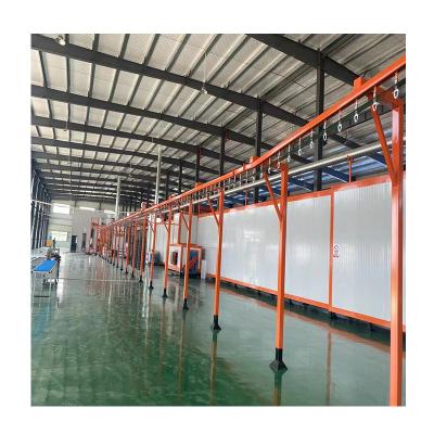 China Hotels Electrostatic Full Automatic Powder Coating Plant  For aluminum profile for sale