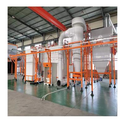 China Hotels High Quality Economical Semi-Automatic Electrostatic Powder Coating Painting Line for sale