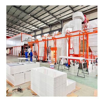 China Hotels Automatic Metal Electrostatic Powder Coating Equipment Production Line for sale