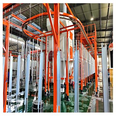 China Hotels electrostatic powder coating production line for sale