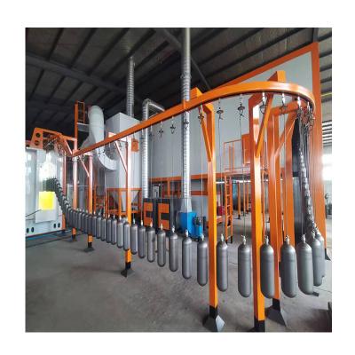 China Hotels full automatic Powder Coating Line For Fire Extinguisher for sale