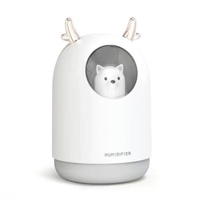 China Portable Cute Light LED Night Light Air Humidifier RV Household USB Cool Mist Humidifier for Home Office for sale