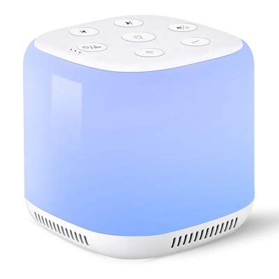 China Sound White Noise Sleep Machine Night Light with Colorful Mood Light and Timer 1800mAh for sale